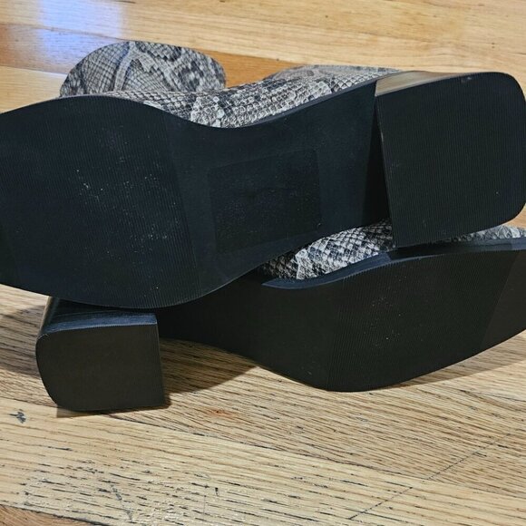 Open Edit Giah Snakeskin Boots - Picture 8 of 10